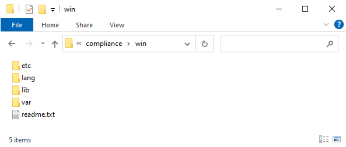 Windows Compliance Folder