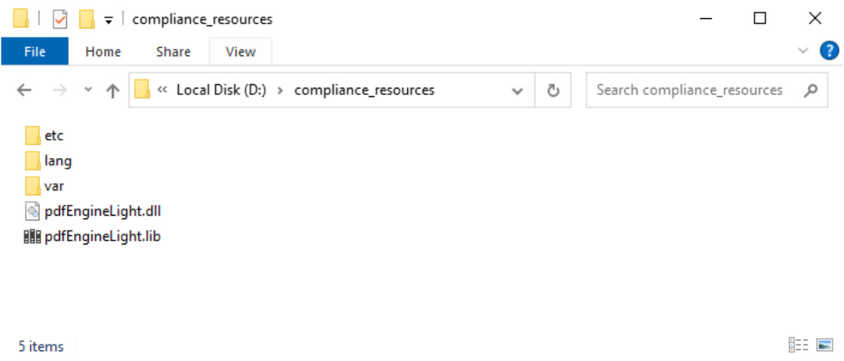 Win32 Compliance Folder